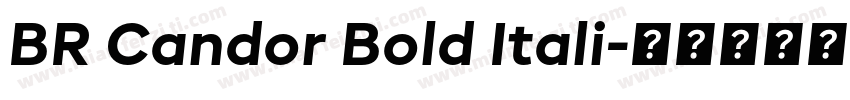 BR Candor Bold Itali字体转换